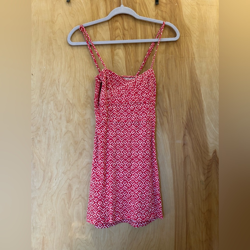 Free People Red Patterned Mini Dress - Picture 2 of 4